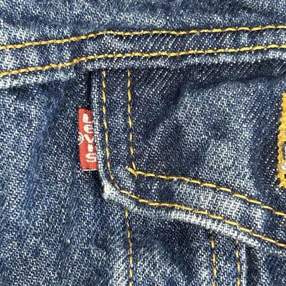 Vintage Levis Blue Denim Trucker Jean Jacket Women's Size Large 77715-0289 - Picture 9 of 10